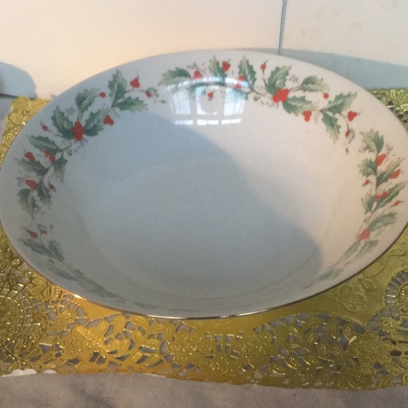 China Pearl Other - Vintage 1980s China Pearl Fine China, Noel Pattern, Large Serving Bowl